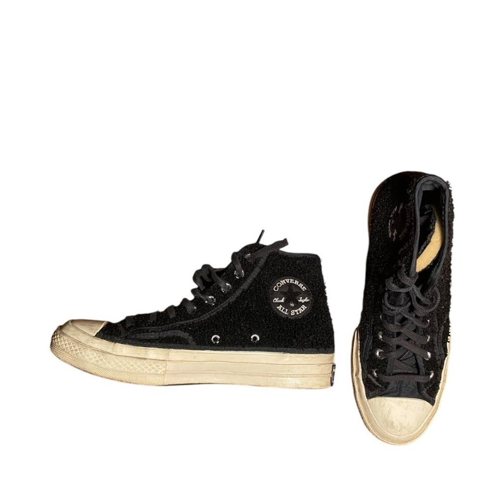 Black high-top Converse, size 9